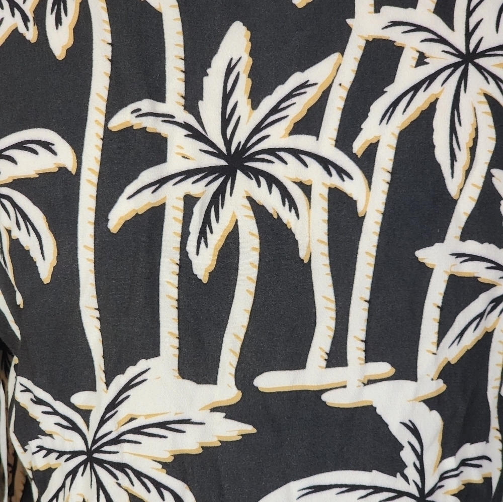 Scotch & Soda Palm Print Viscose Shirt Dress Sun Seekers Tropical XS - Picture 9 of 11